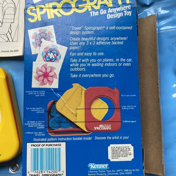 Vintage 1988 and NWOT Kenner Travel Spirograph - Picture 5 of 7